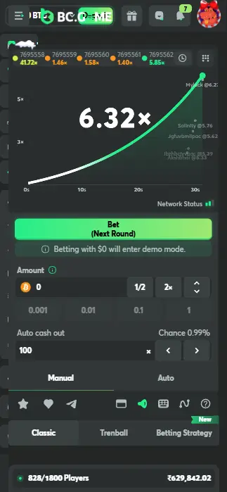 BC Game Crash