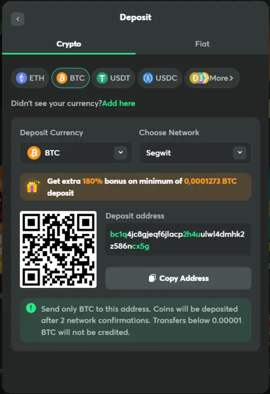 How to Deposit in BC Game