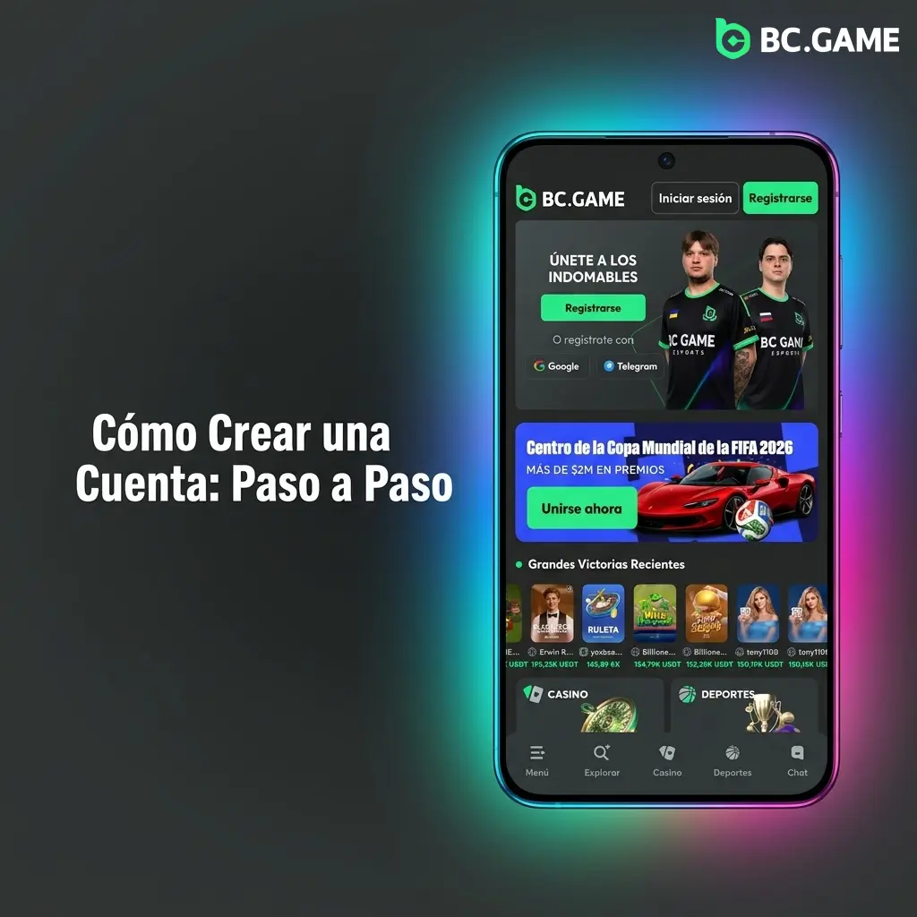 Guía paso a paso para crear una cuenta en BC Game desde la app usando email o número de celular en menos de 2 minutos