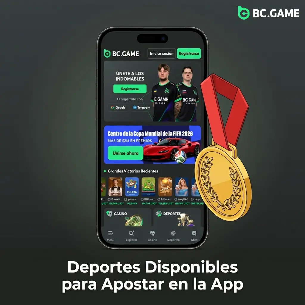 Deportes disponibles para apostar en BC Game: fútbol, básquet, tenis, eSports y más de 40 disciplinas