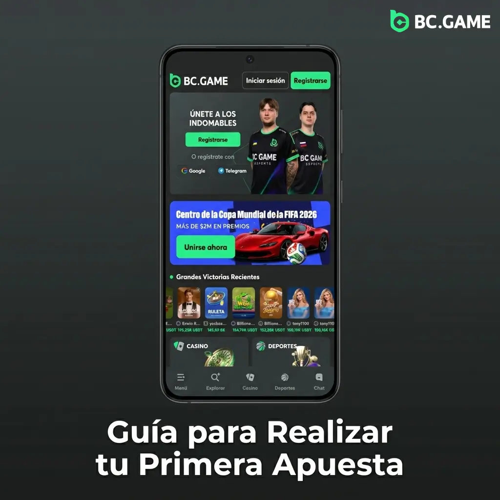 Guía paso a paso para realizar tu primera apuesta en la app BC Game en menos de 30 segundos