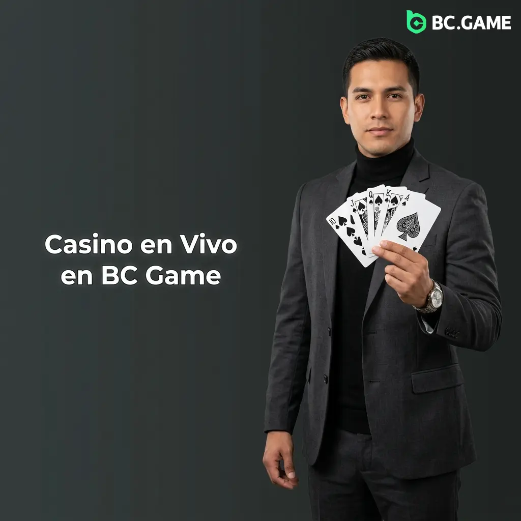 Mesa de casino en vivo en BC Game con croupier profesional, ruleta y blackjack transmitidos en HD en tiempo real
