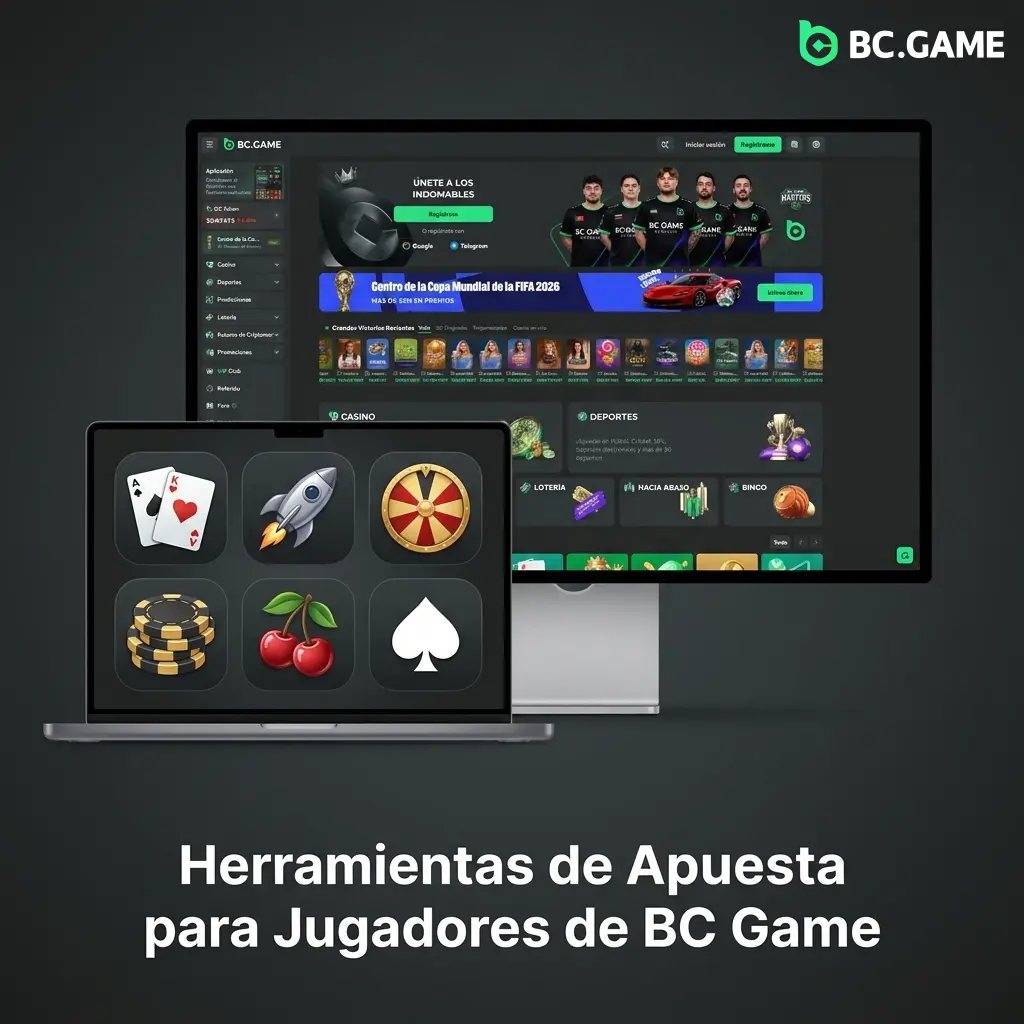 Herramientas de apuesta en BC Game: estadísticas, streaming en vivo, cash out y análisis deportivos integrados en la plataforma.